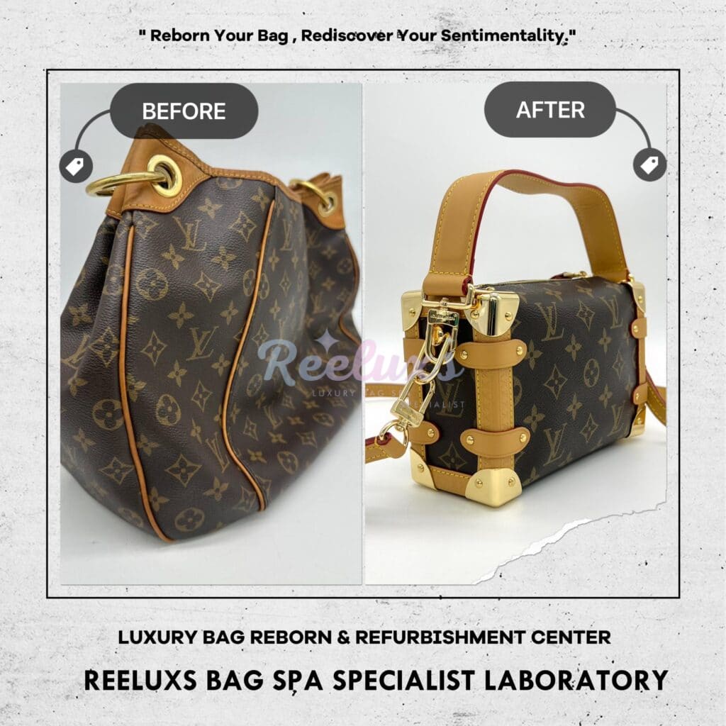 Galliera Monogram Canvas Customised To Side Trunk Monogram Handbag Design — frame 3