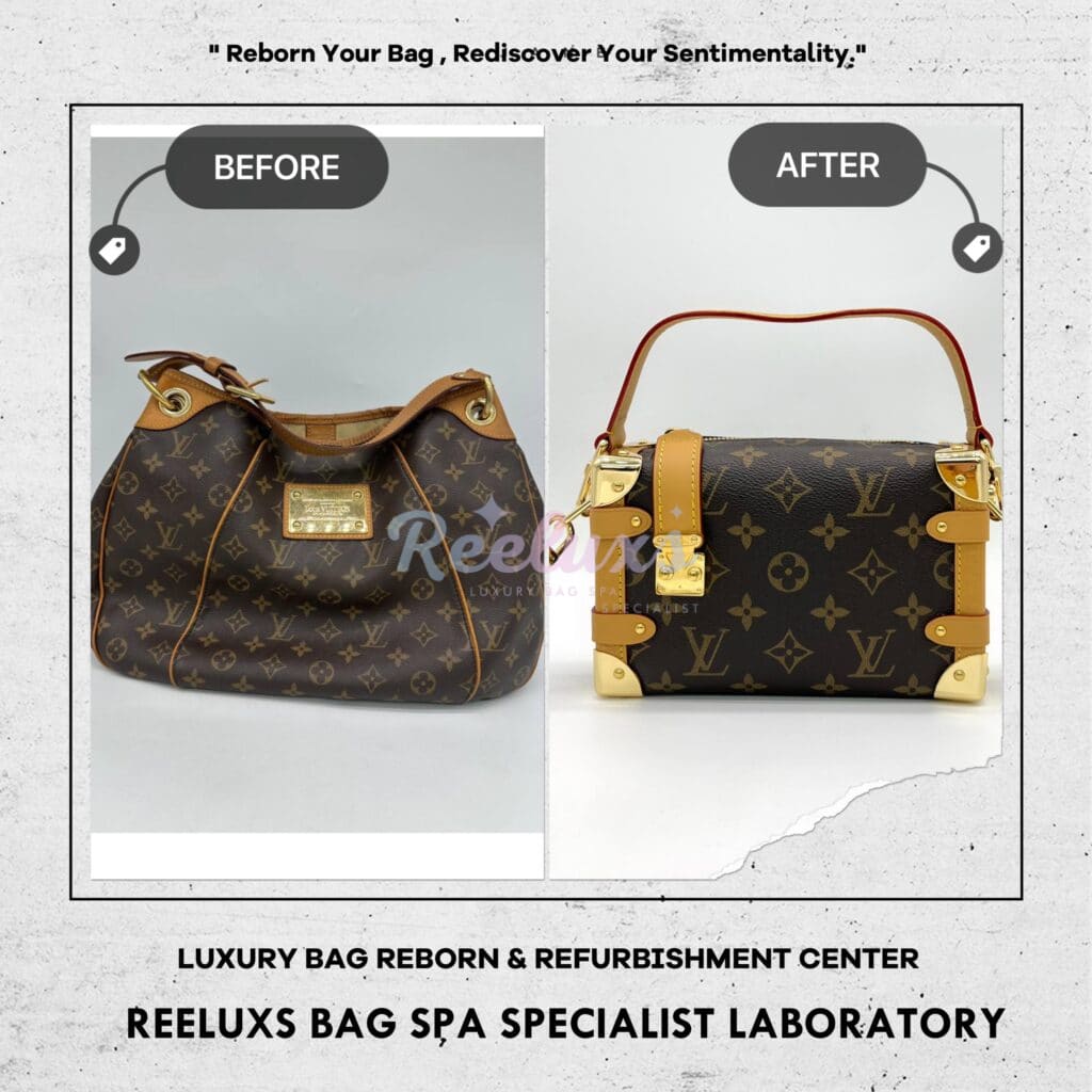 Galliera Monogram Canvas Customised To Side Trunk Monogram Handbag Design — frame 1