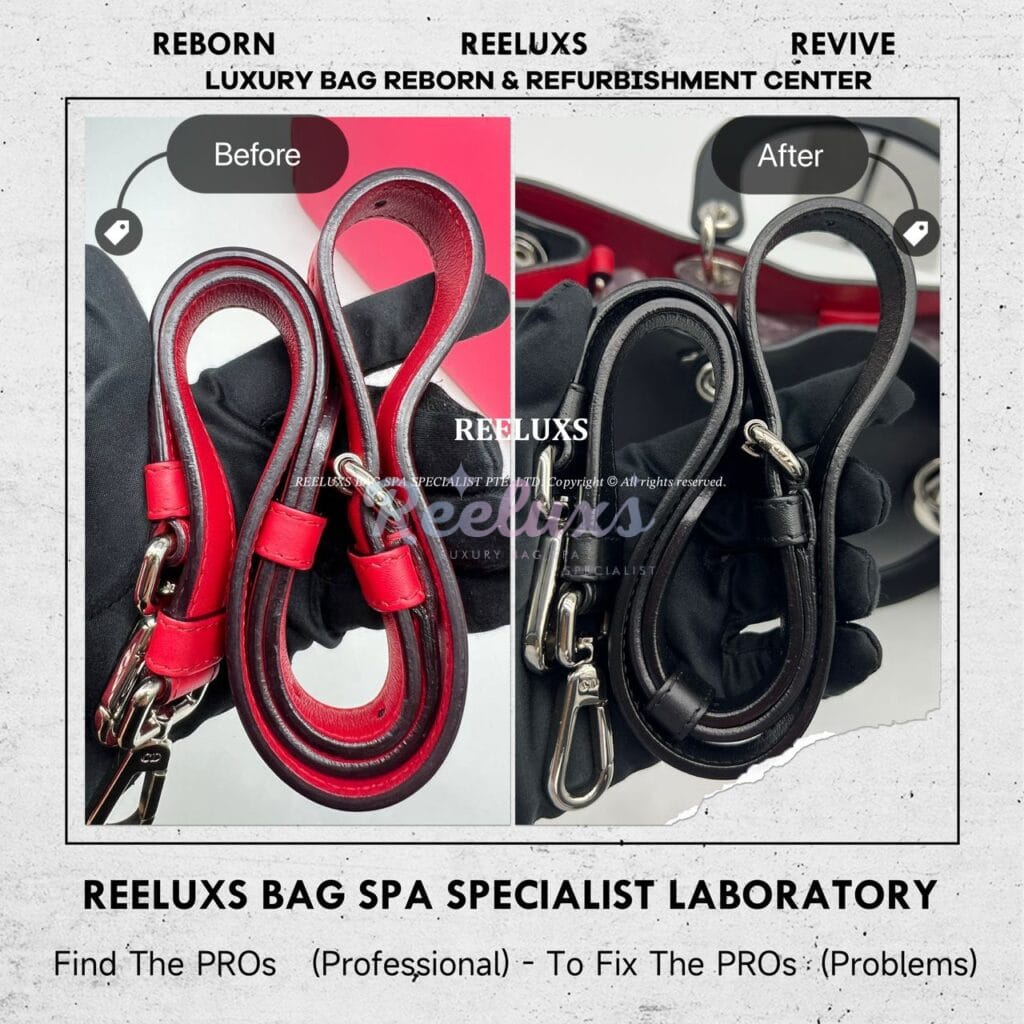 Diorissimo Leather Handbag Color Stain Problem Change To Black — frame 9