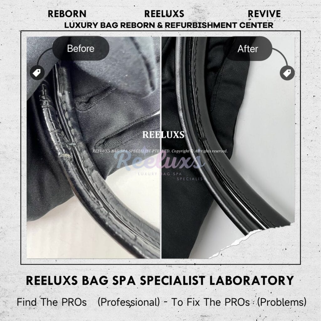 Leather Handbag Handle Leather Broken — frame 5