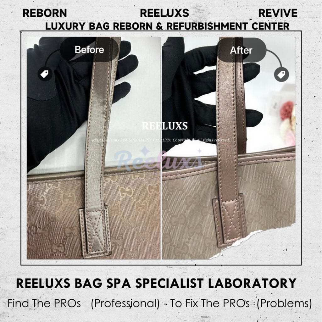Imprime Tote Bag Leather Peel Off Canvas Coating Damaged Oxidation — frame 4