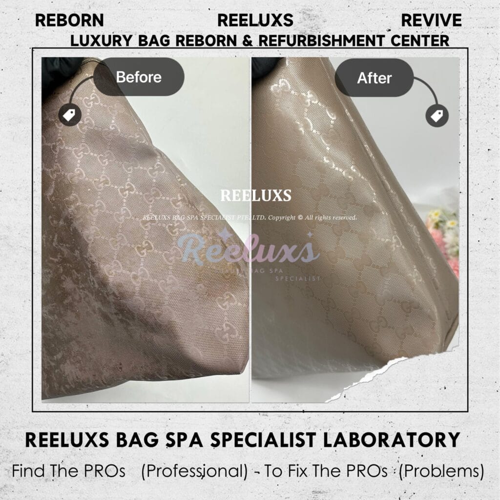 Imprime Tote Bag Leather Peel Off Canvas Coating Damaged Oxidation — frame 5