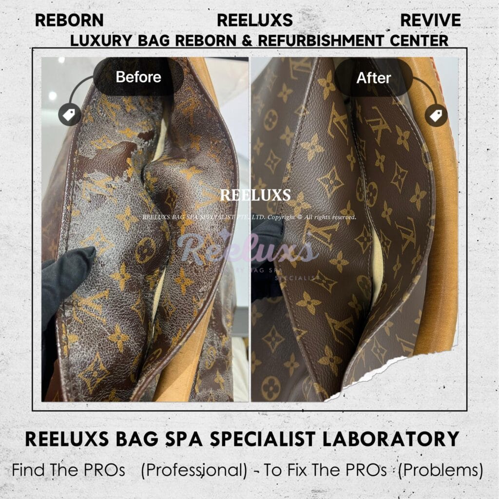Monogram Canvas Artsy Tote Bag Canvas Coating Peel Off Damaged Refurbishment — frame 8