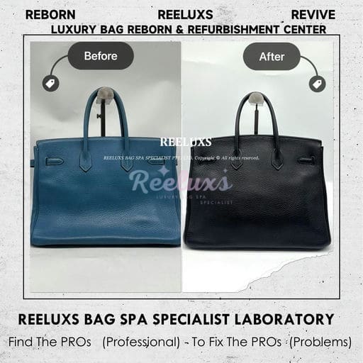 Birkin Handbag Color Faded Corner Leather Scratches Peel Off Change To Black… — frame 9
