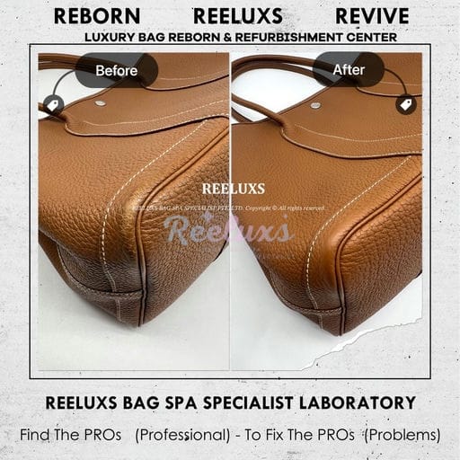 Garden Party Handbag Color Faded Leather Scratches — frame 9