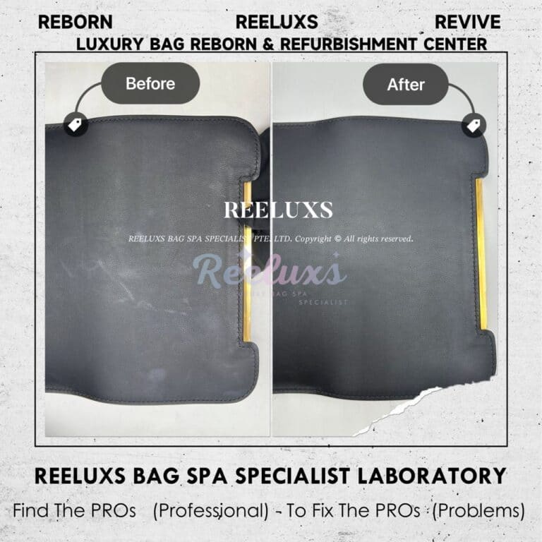 HERMES Geta Bag White Spot Problem Nano Spa Treatment