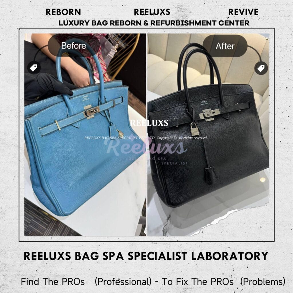 Birkin Handbag Color Faded Corner Leather Scratches Peel Off Change To Black… — frame 18