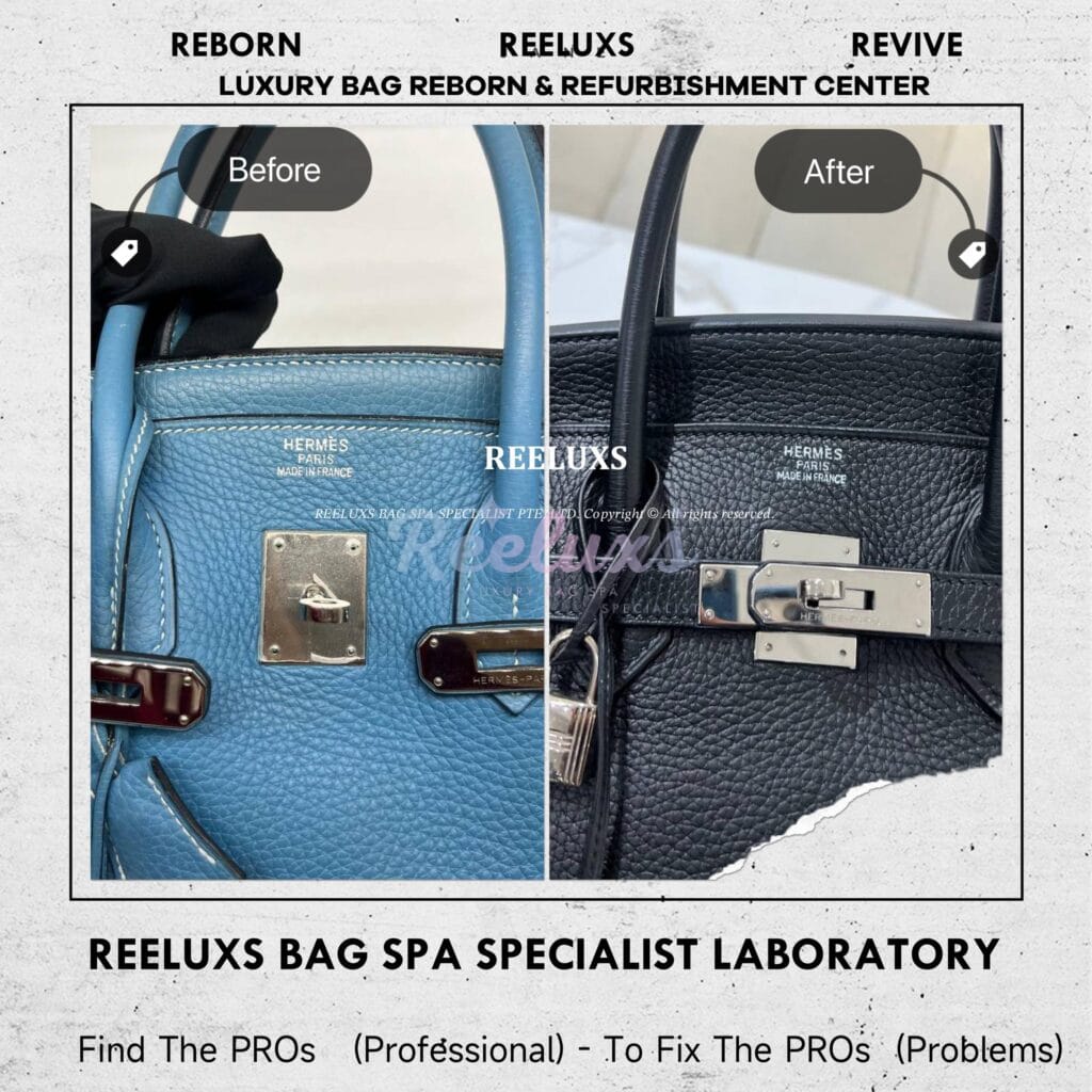 Birkin Handbag Color Faded Corner Leather Scratches Peel Off Change To Black… — frame 17