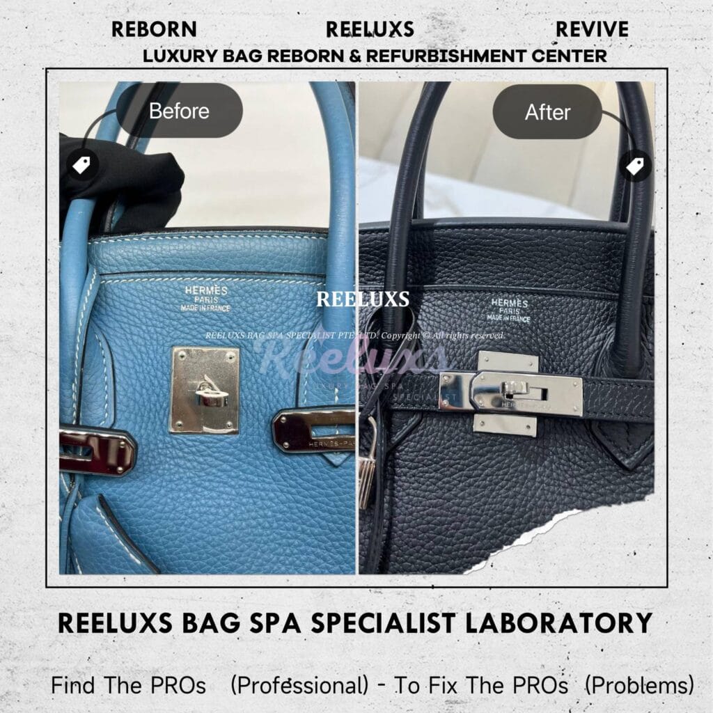 Birkin Handbag Color Faded Corner Leather Scratches Peel Off Change To Black… — frame 19
