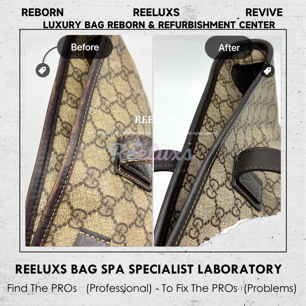 Saffiano Leather Wallet Color Faded Leather Scratches Change To Black Color — frame 16