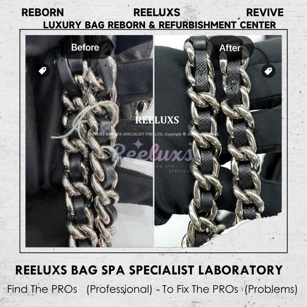 Gabrielle Small Hobo Bag Color Faded Color Stain Chain Leather Peel Off Oxidation Replacement — frame 8