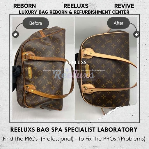 Montorgueil Shoulder Bag Zip Puller Lost Inner Trim Fabric Broken Vachetta Fully Stain & Damaged Refurbishment — frame 11