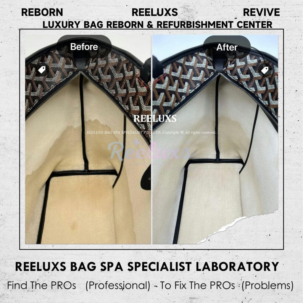 Saint Louis Tote Bag Interior Heavy Color Stain Nano Spa Treatment — frame 2