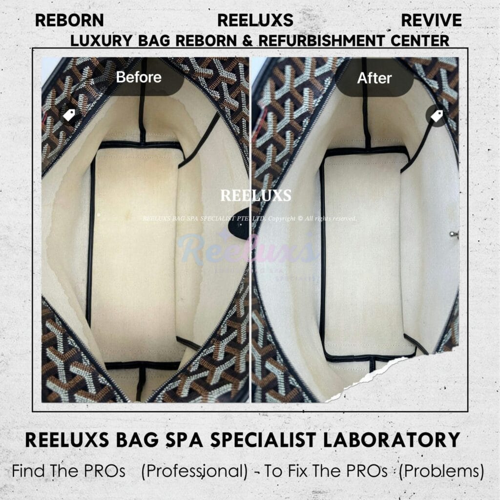 Saint Louis Tote Bag Interior Heavy Color Stain Nano Spa Treatment — frame 5