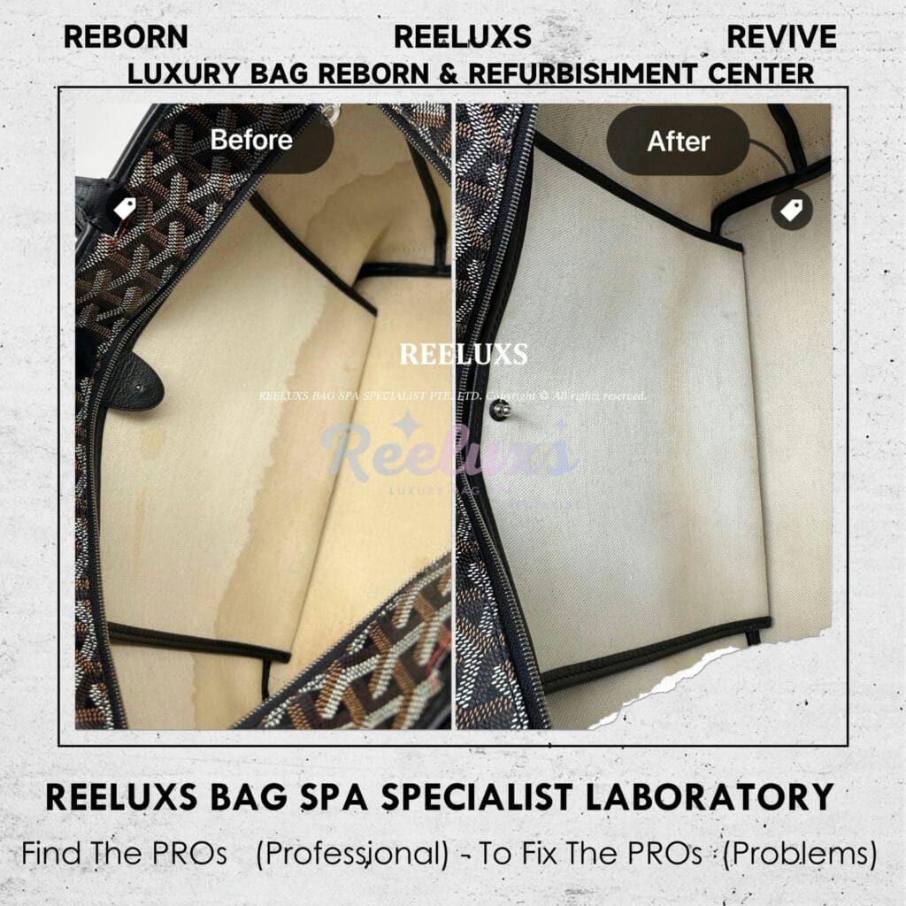 Saint Louis Tote Bag Interior Heavy Color Stain Nano Spa Treatment — frame 1