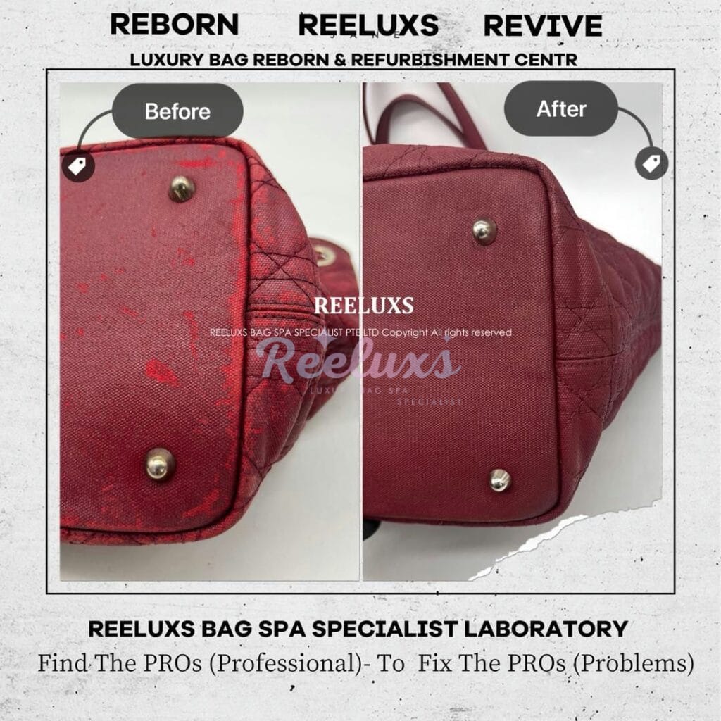 Medium Cannage Panarea Tote Bag Color Damaged Leather Sticky Peel Off — frame 4