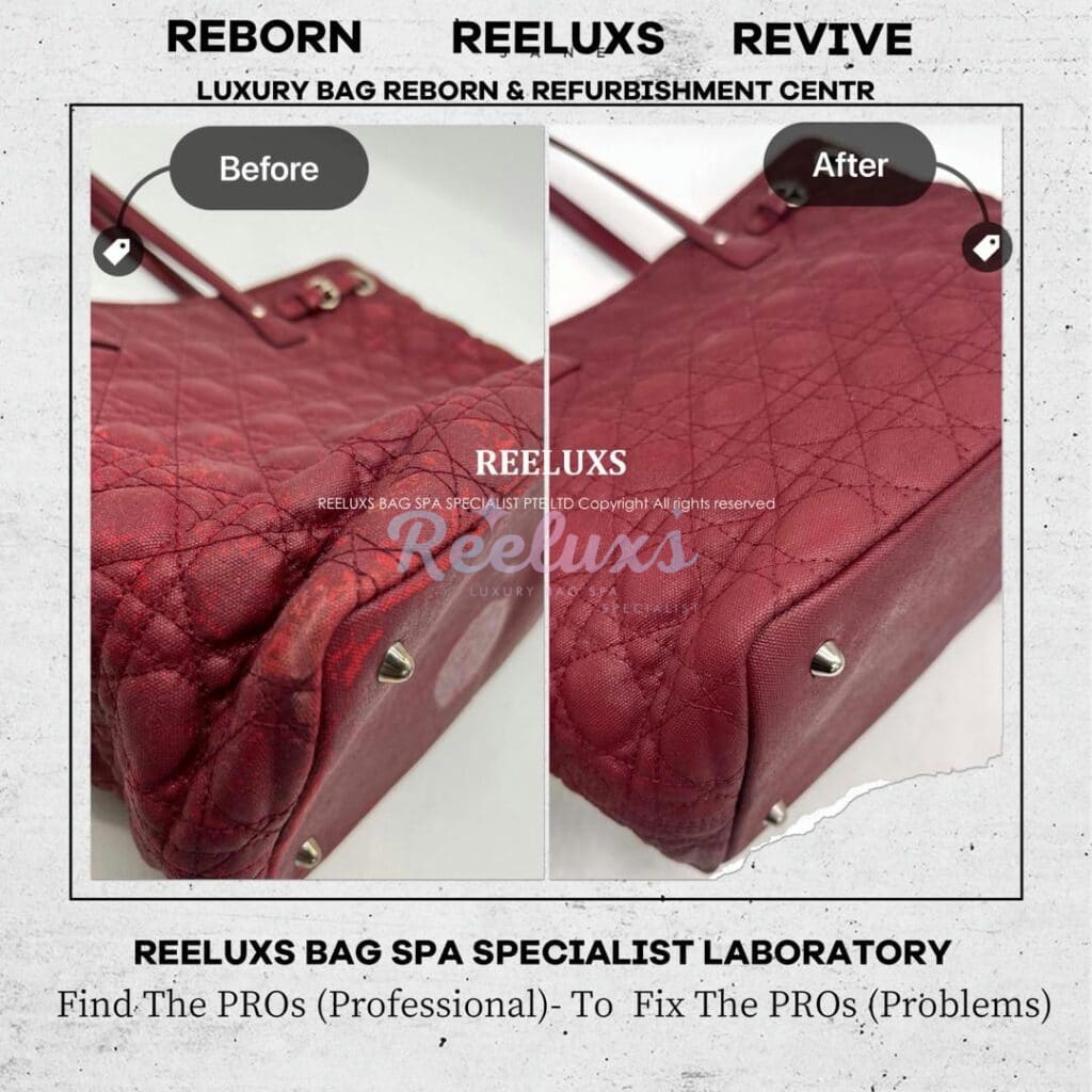 Medium Cannage Panarea Tote Bag Color Damaged Leather Sticky Peel Off — frame 9