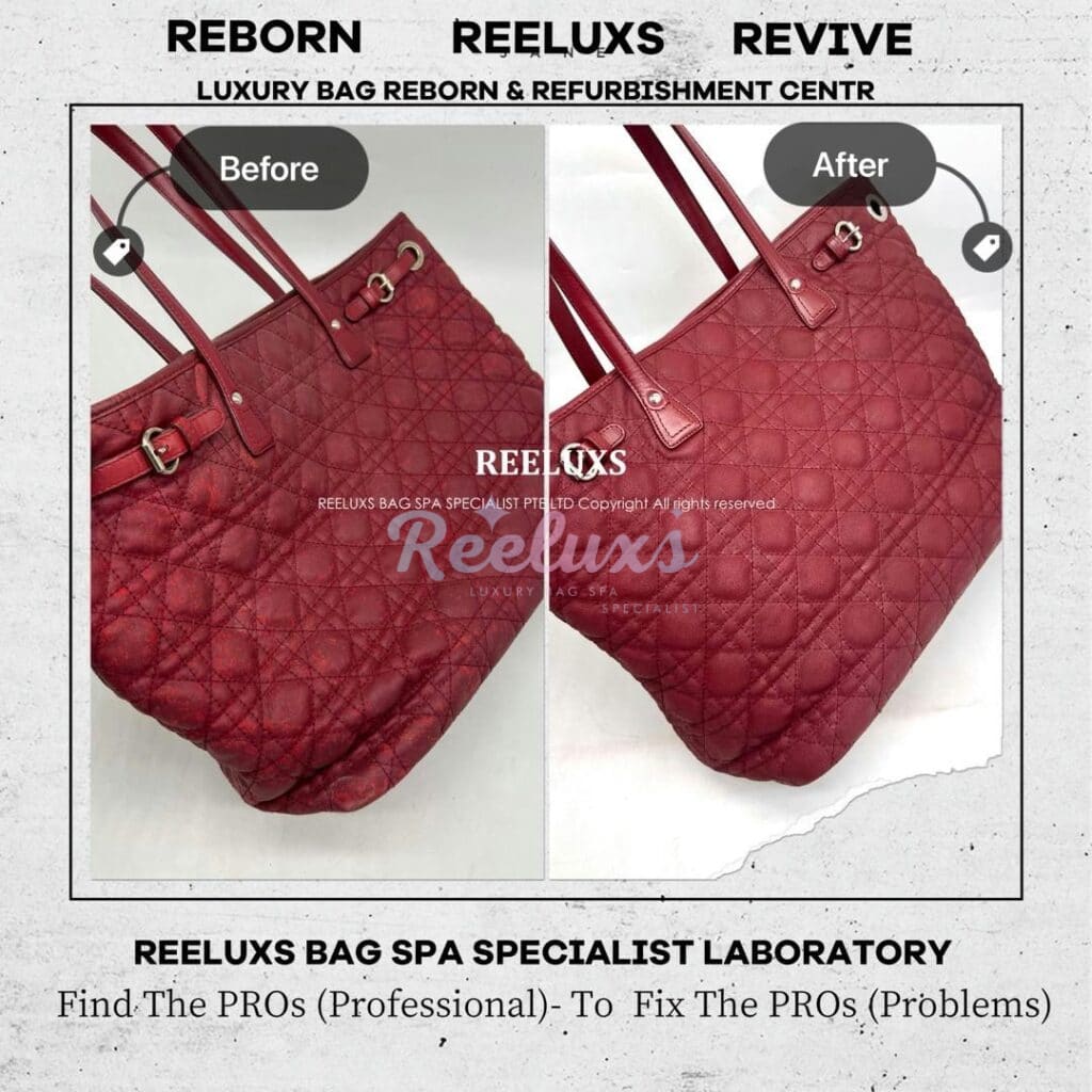 Medium Cannage Panarea Tote Bag Color Damaged Leather Sticky Peel Off — frame 6
