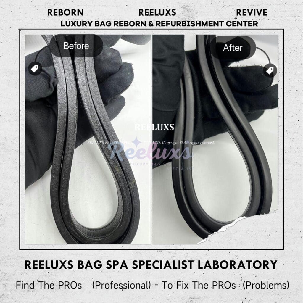 SAINT LOUIS Tote Bag Handle Oil edge Melting & Sticky Problem Replacement — frame 5