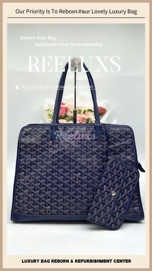 Saint Louis Tote Bag Inner Fabric Damage & Canvas Cracked & Broken Refrubishment — frame 11