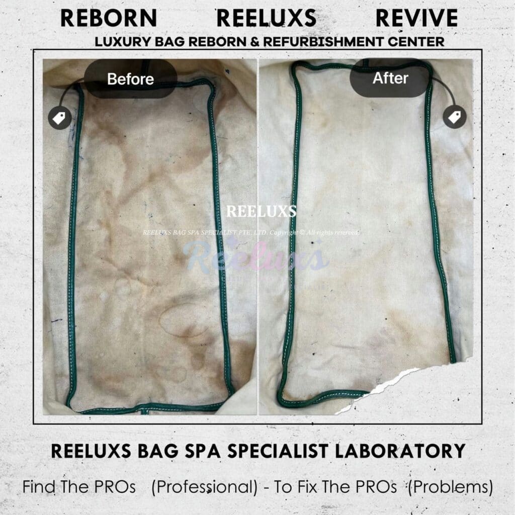 SAINT LOUIS Tote Bag Entire Leather Peel off & Cracked Refurbishment — frame 6