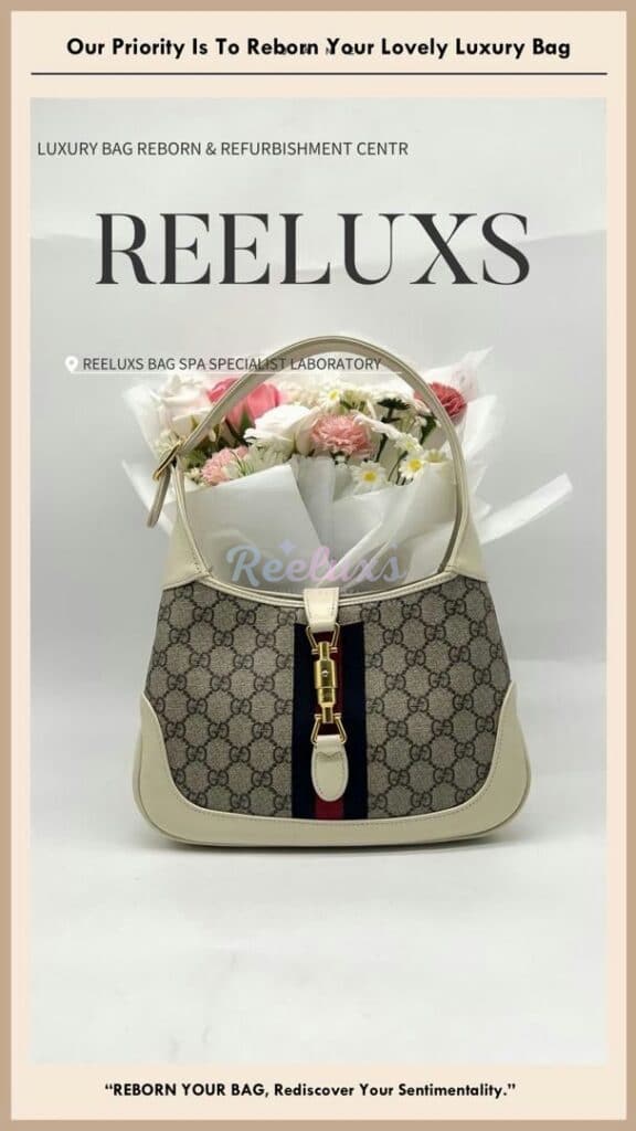 Jackie 1961 Shoulder Bag Leather Color Faded & Leather Peel Off Restoration — frame 7