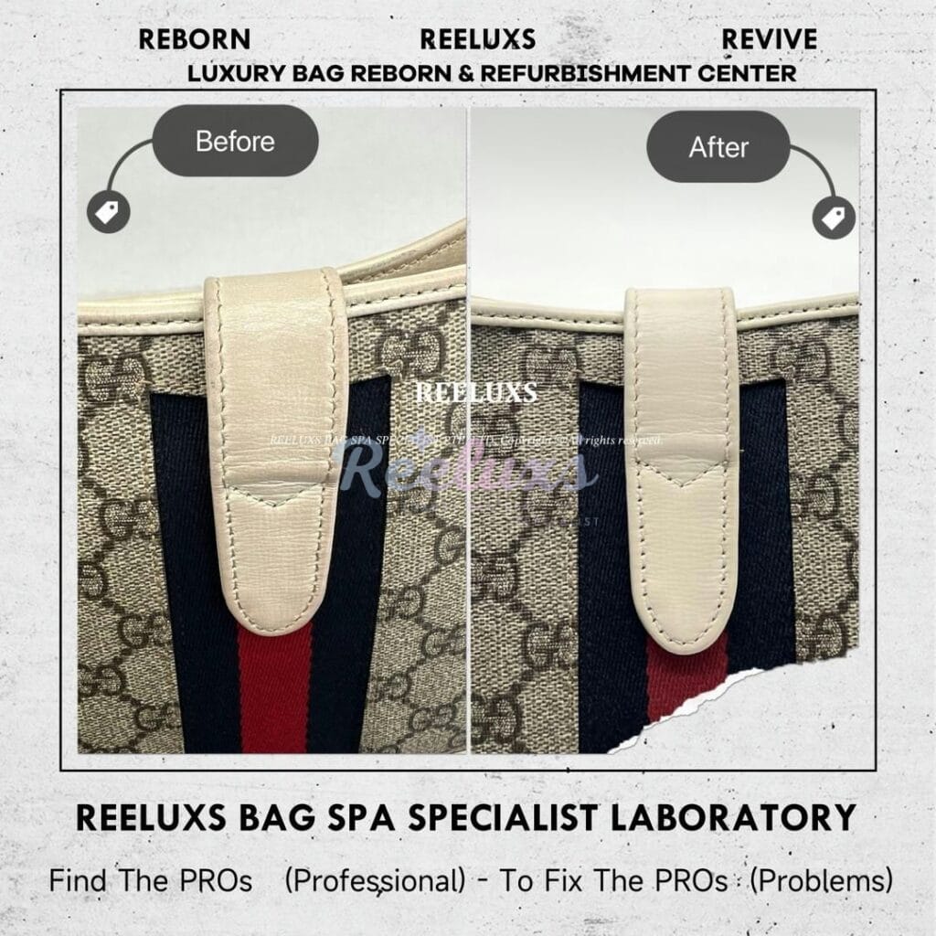 Jackie 1961 Shoulder Bag Leather Color Faded & Leather Peel Off Restoration — frame 4