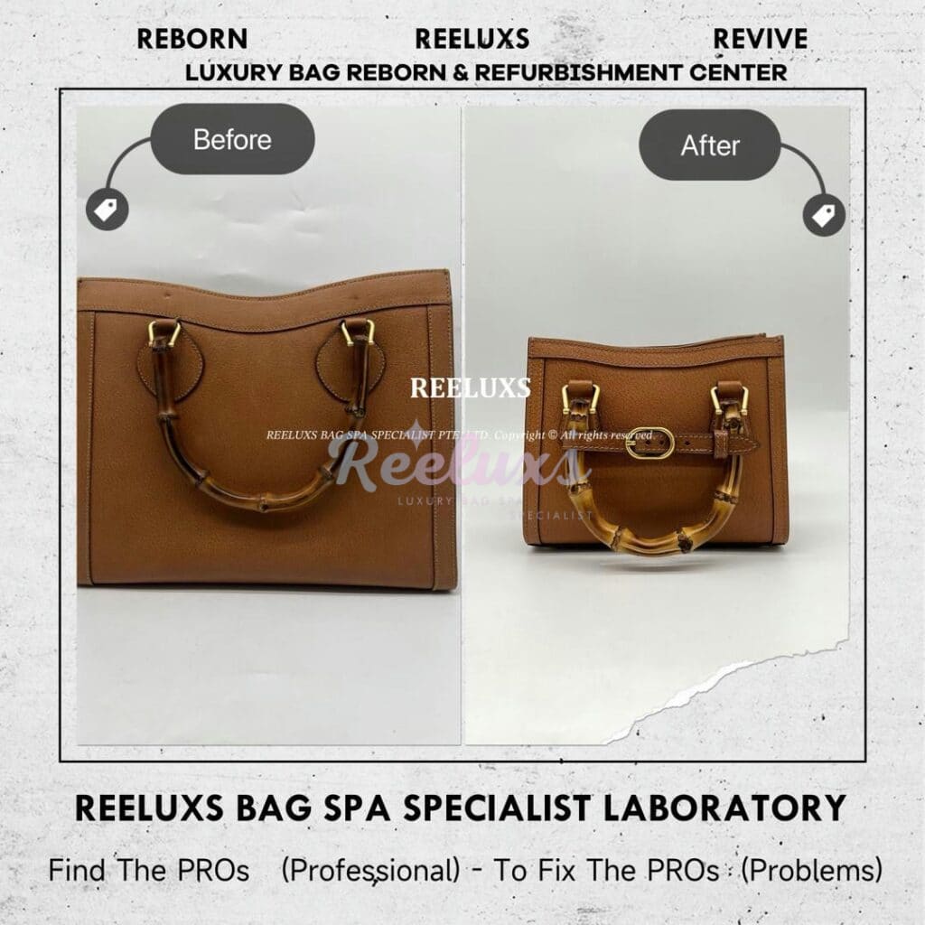 Diana Tote Bag Customized To GUCCI Mini Diana Bamboo Handle — frame 4