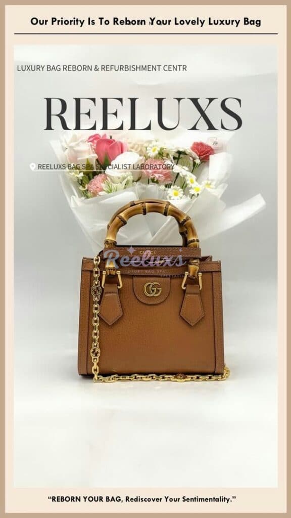 Diana Tote Bag Customized To GUCCI Mini Diana Bamboo Handle — frame 8