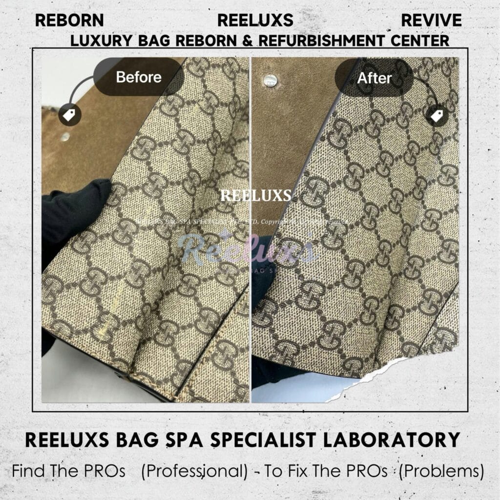 Dionysus GG Supreme Shoulder Bag Canvas Peel Off & Sticky Oxidation Refurbishment — frame 6