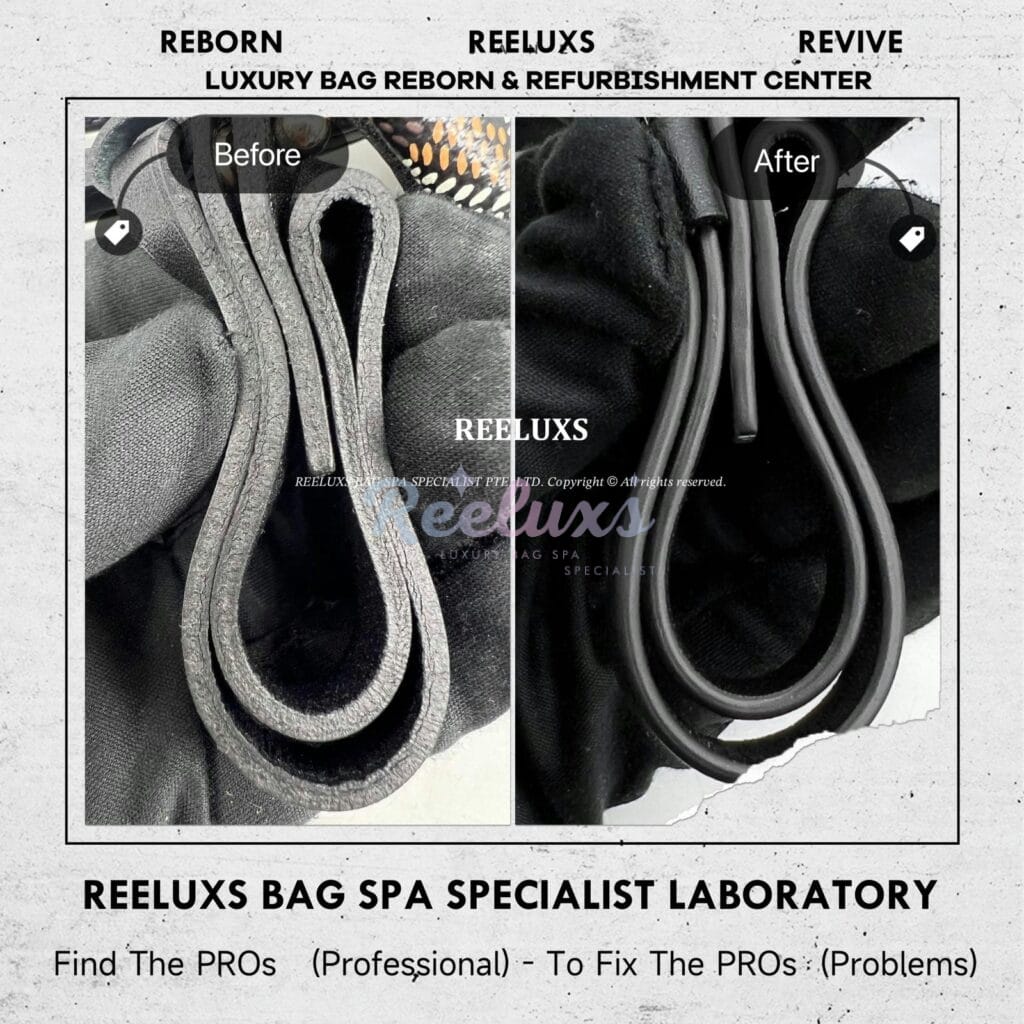 SAINT LOUIS Tote Bag Handle Oil edge Melting & Sticky Problem Replacement — frame 1