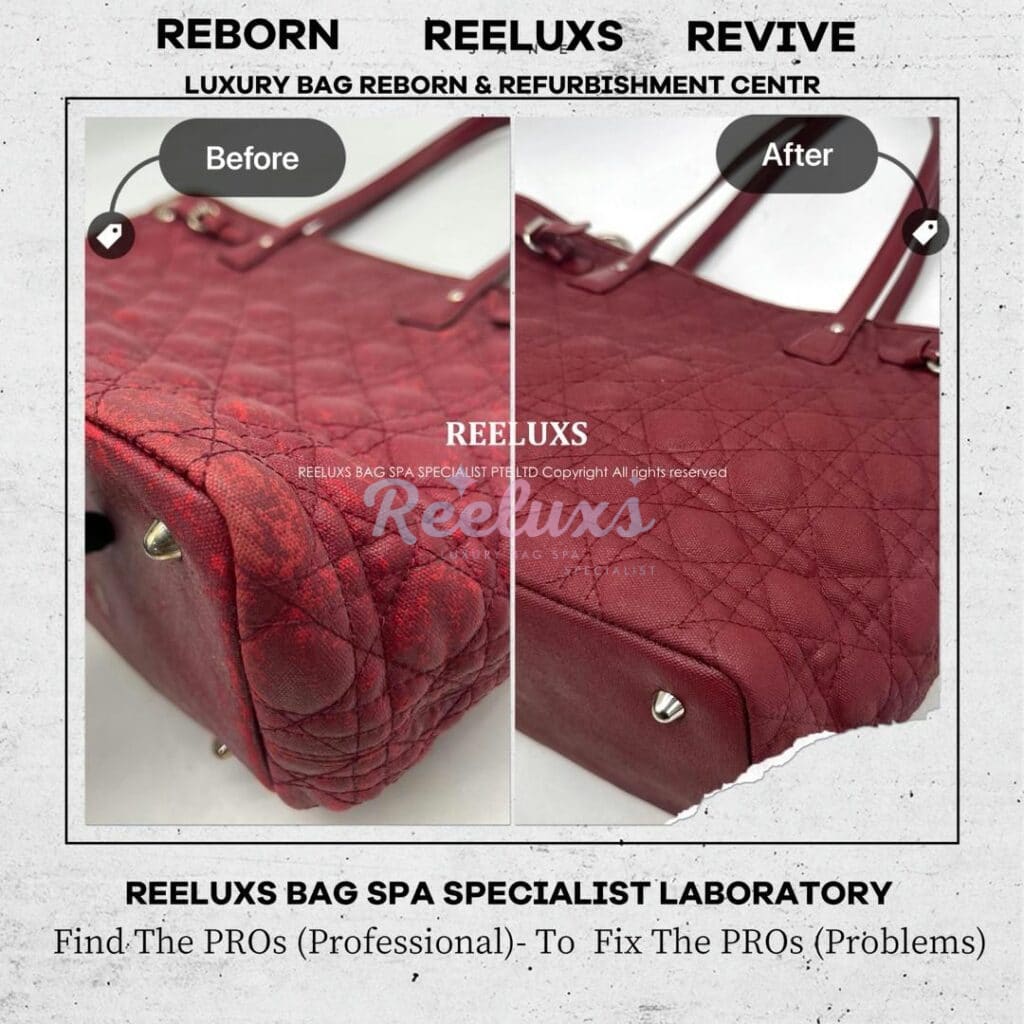 Medium Cannage Panarea Tote Bag Color Damaged Leather Sticky Peel Off — frame 3