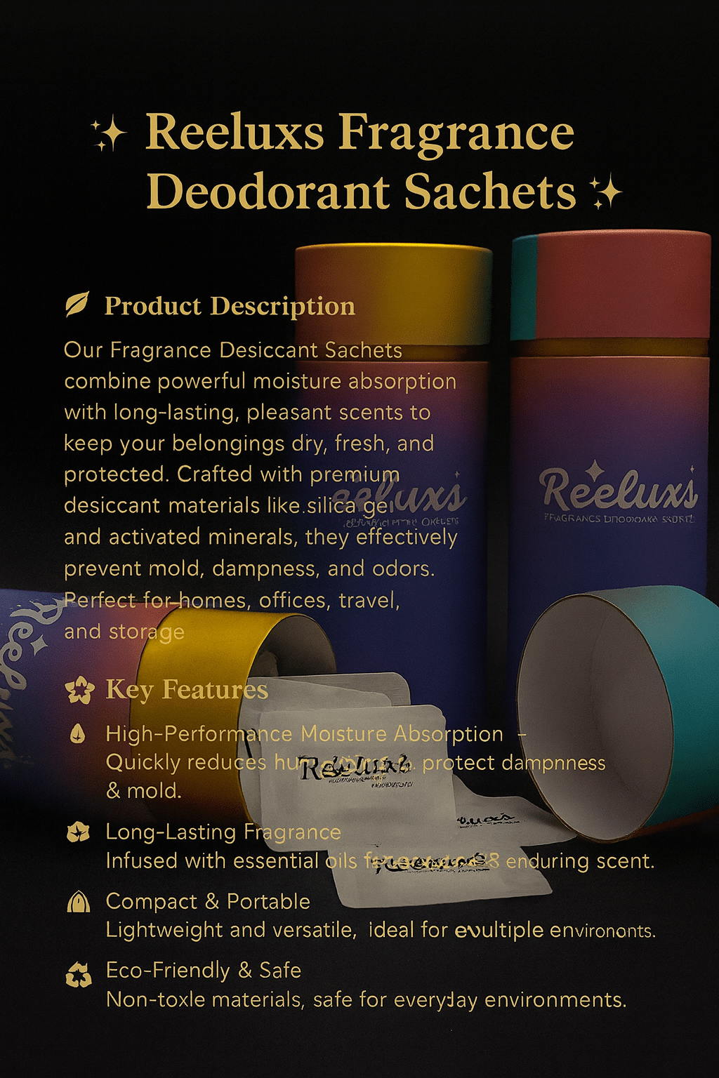 REELUXS Fragrance Desiccant Sachets β Luxury Care for Your Precious Belongings Sale price 9 REELUXS Fragrance Desiccant Sachets β Luxury Care for Your Precious Belongings Sale price - Image 9