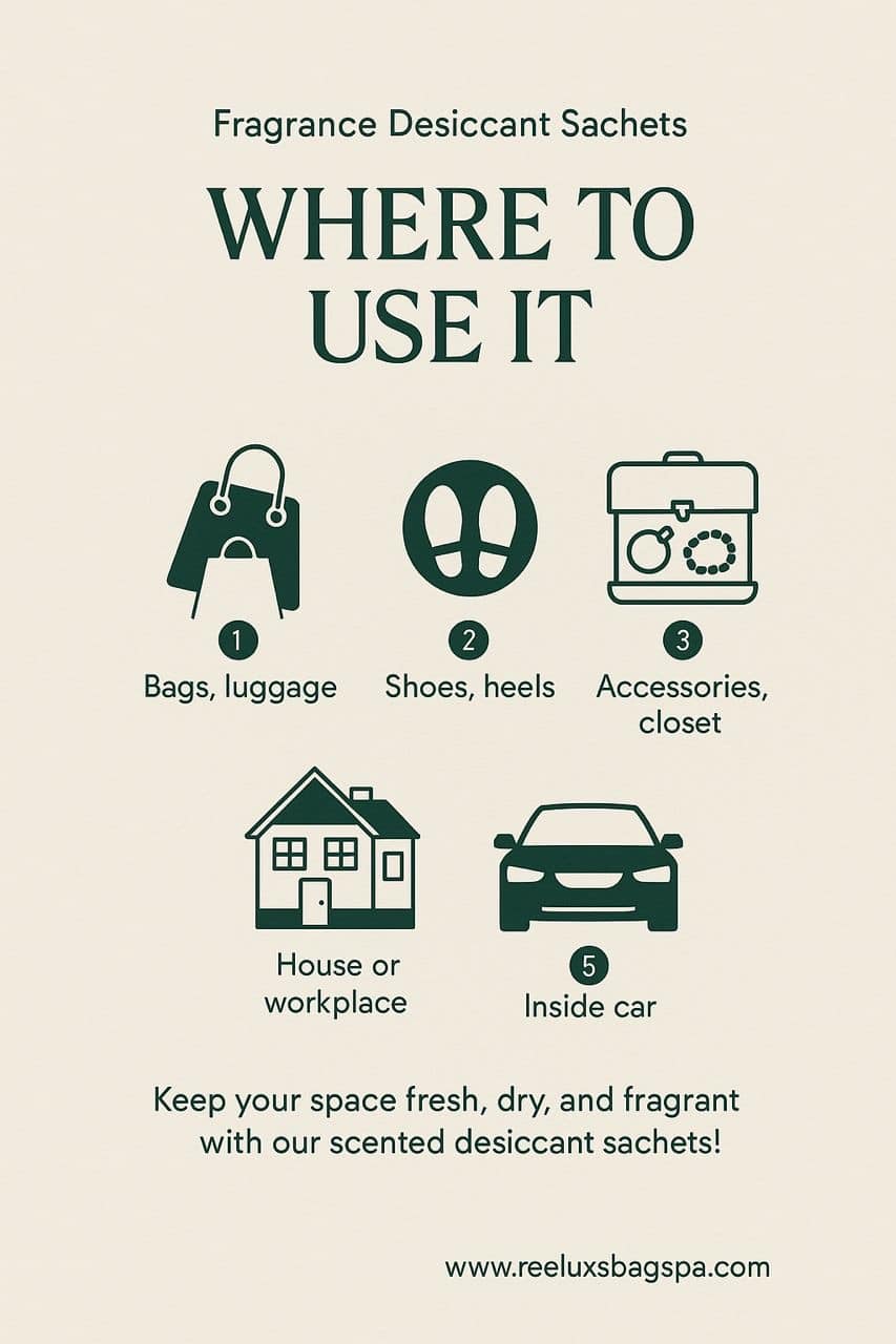 REELUXS Fragrance Desiccant Sachets β Luxury Care for Your Precious Belongings Sale price 12 REELUXS Fragrance Desiccant Sachets β Luxury Care for Your Precious Belongings Sale price - Image 12