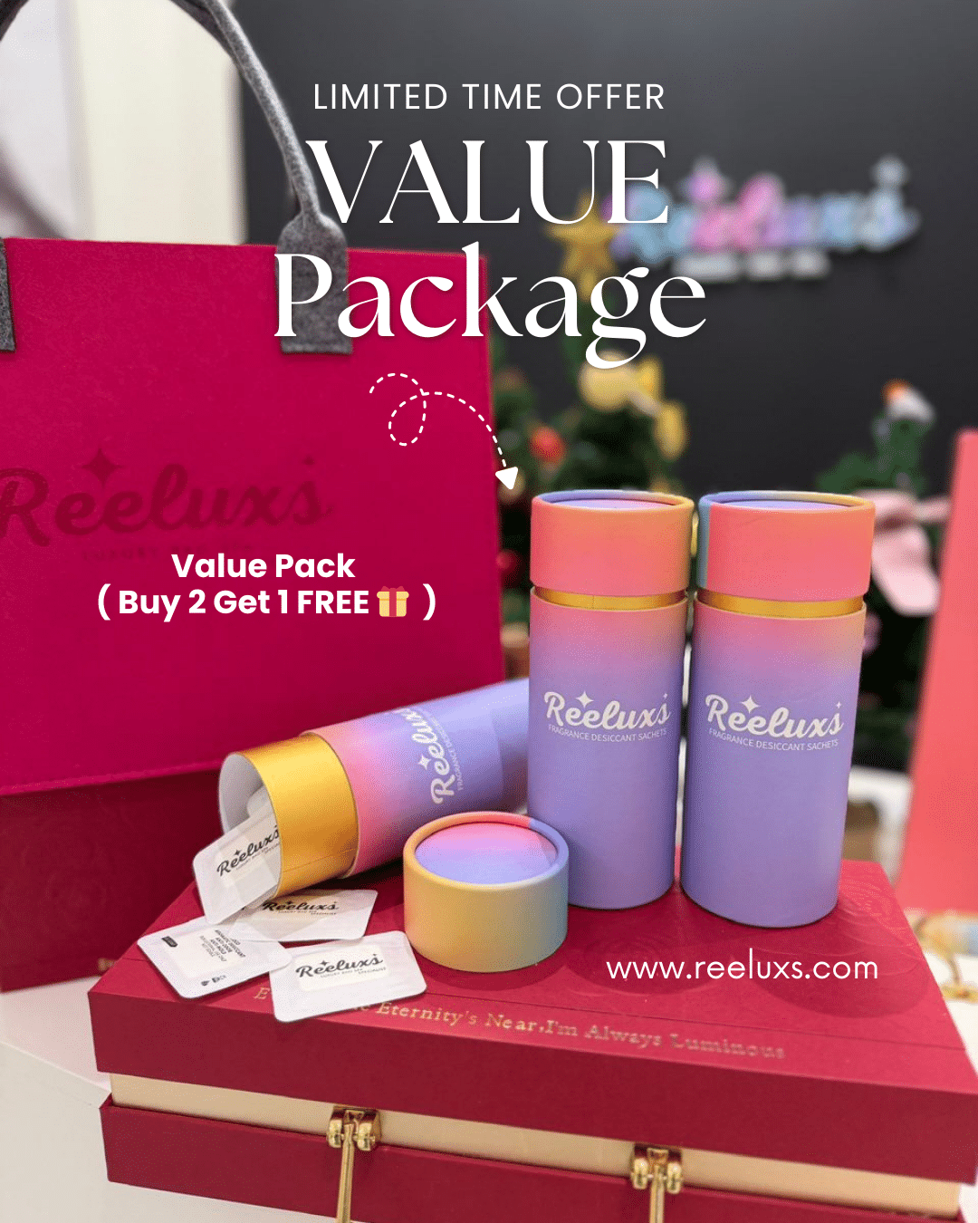 REELUXS Fragrance Desiccant Sachets β Luxury Care for Your Precious Belongings Sale price 23 REELUXS Fragrance Desiccant Sachets β Luxury Care for Your Precious Belongings Sale price - Image 23