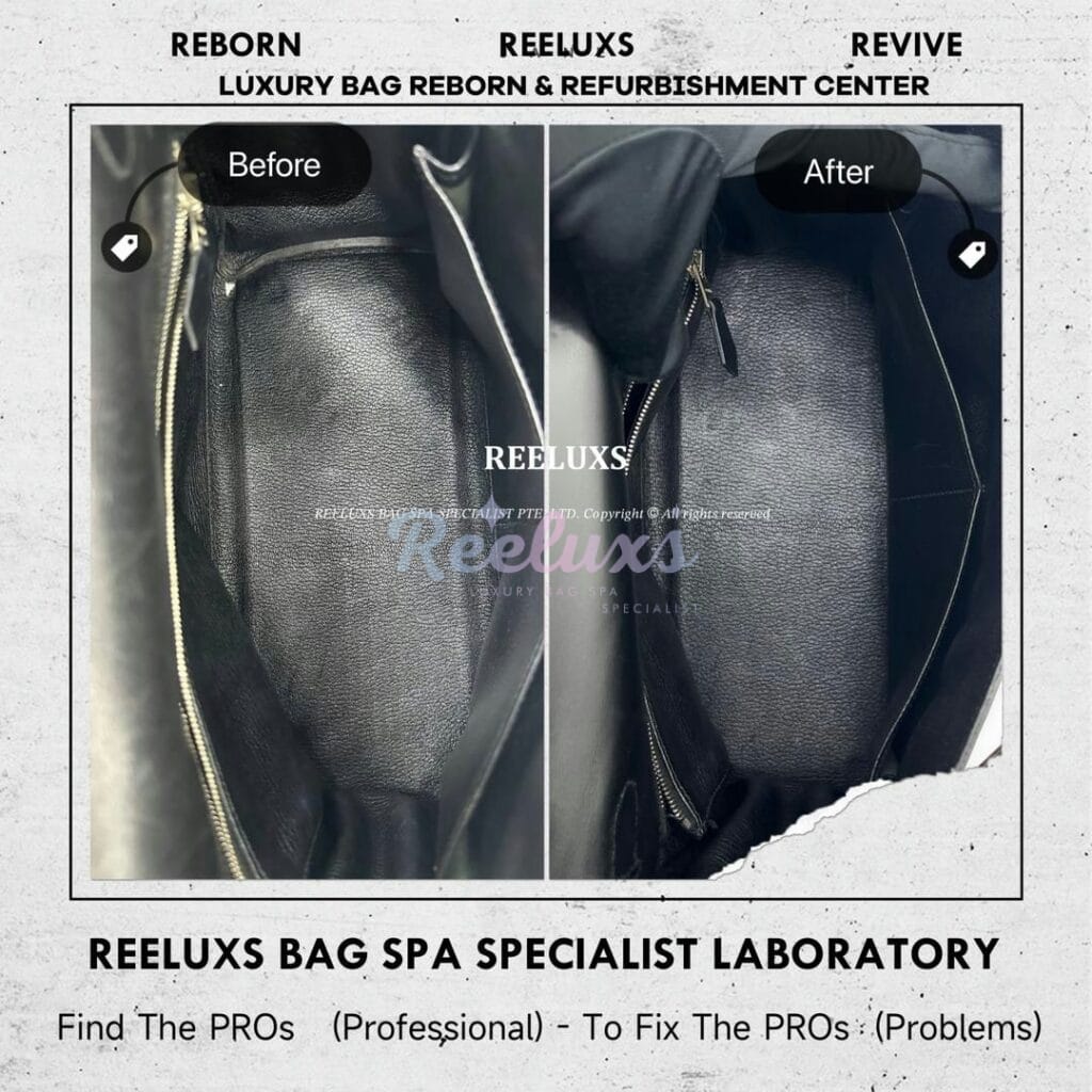 Kelly Handbag Leather Faded Scratches & Fabric Broken Refurbishment — frame 7
