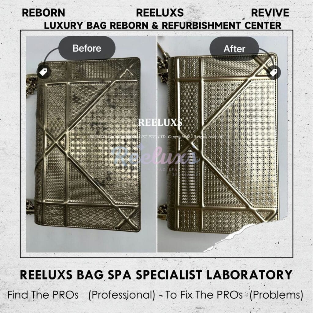 Diorama Handbag Metallic Mold Oxidation & Metallic Color Damaged Faded — frame 4