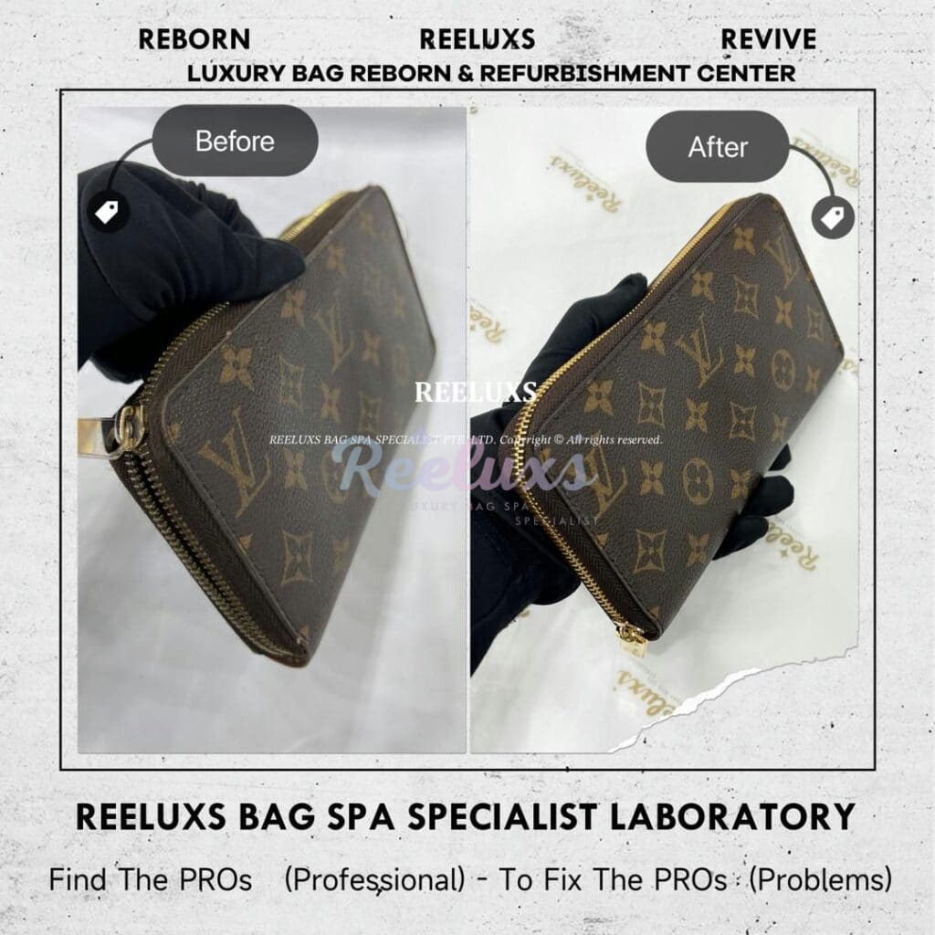 Luna Crossbody Bag Leather Color Faded & Peel Off Restoration — frame 3