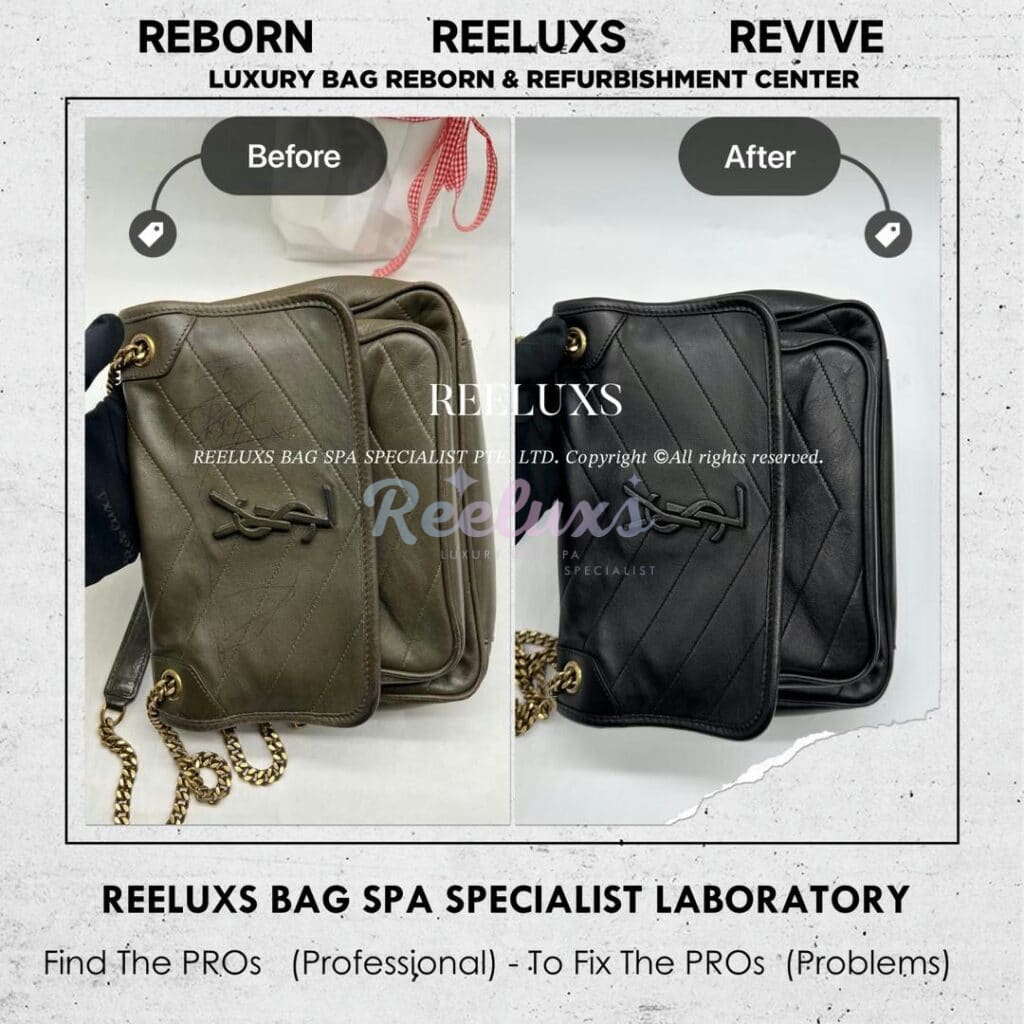 Luna Crossbody Bag Leather Color Faded & Peel Off Restoration — frame 10