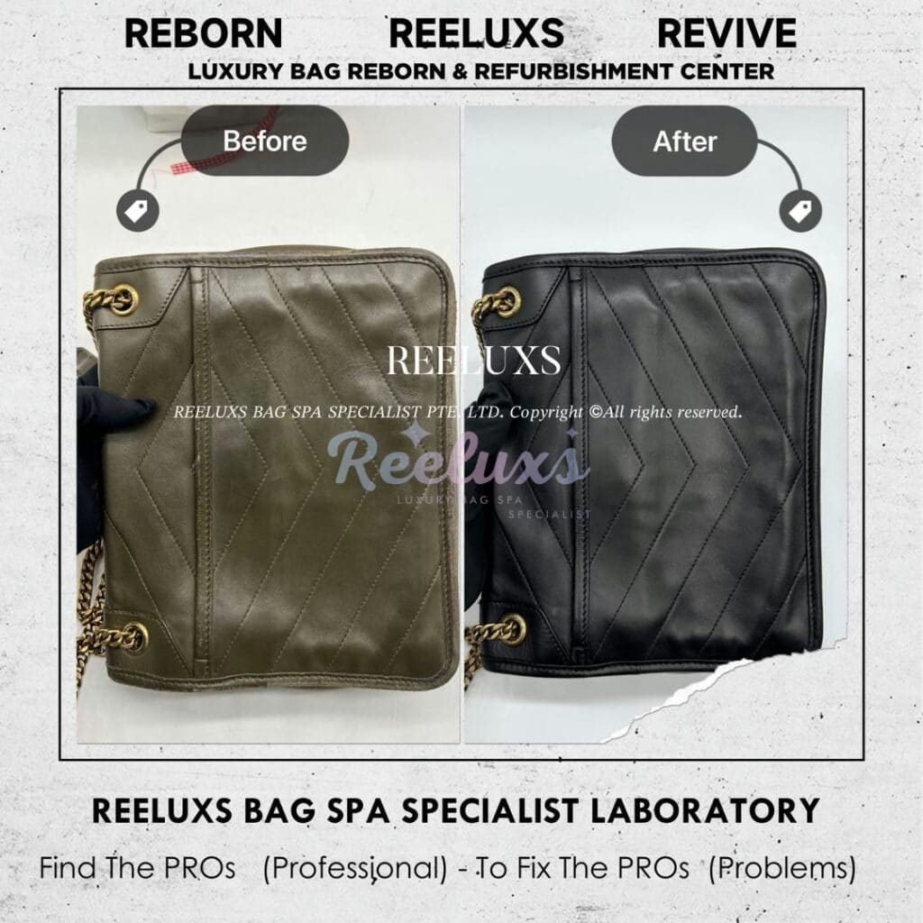 Luna Crossbody Bag Leather Color Faded & Peel Off Restoration — frame 13
