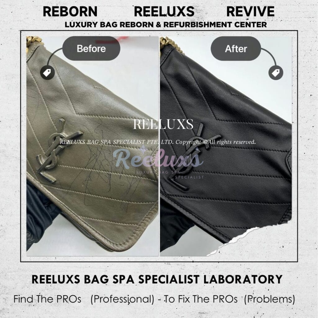 Luna Crossbody Bag Leather Color Faded & Peel Off Restoration — frame 12