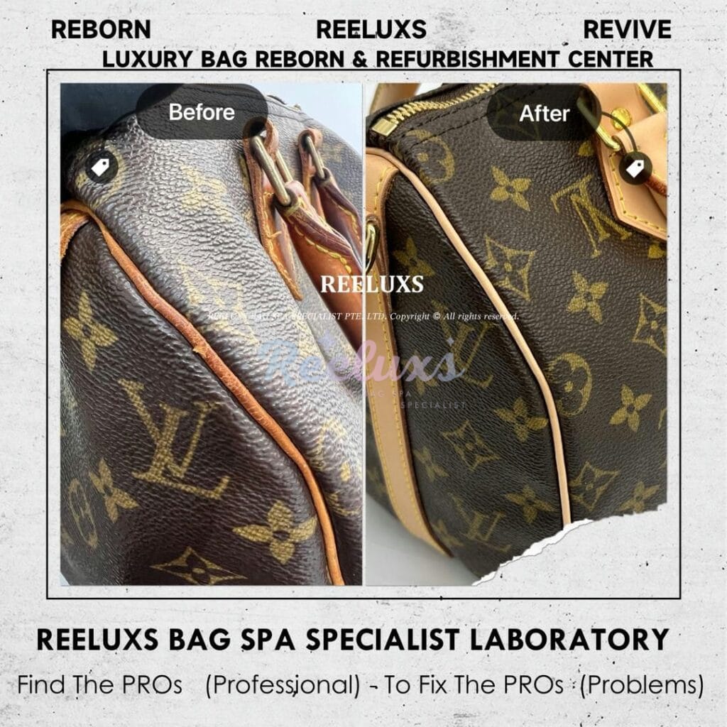 Speedy 25 Vachetta Cracked & Oxidation Customized To Longstrap Design Refurbishment — frame 17