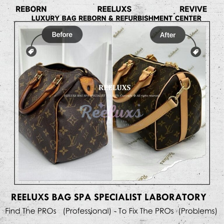 LOUIS VUITTON Speedy 25 Vachetta Cracked & Oxidation Customized To Longstrap Design Refurbishment