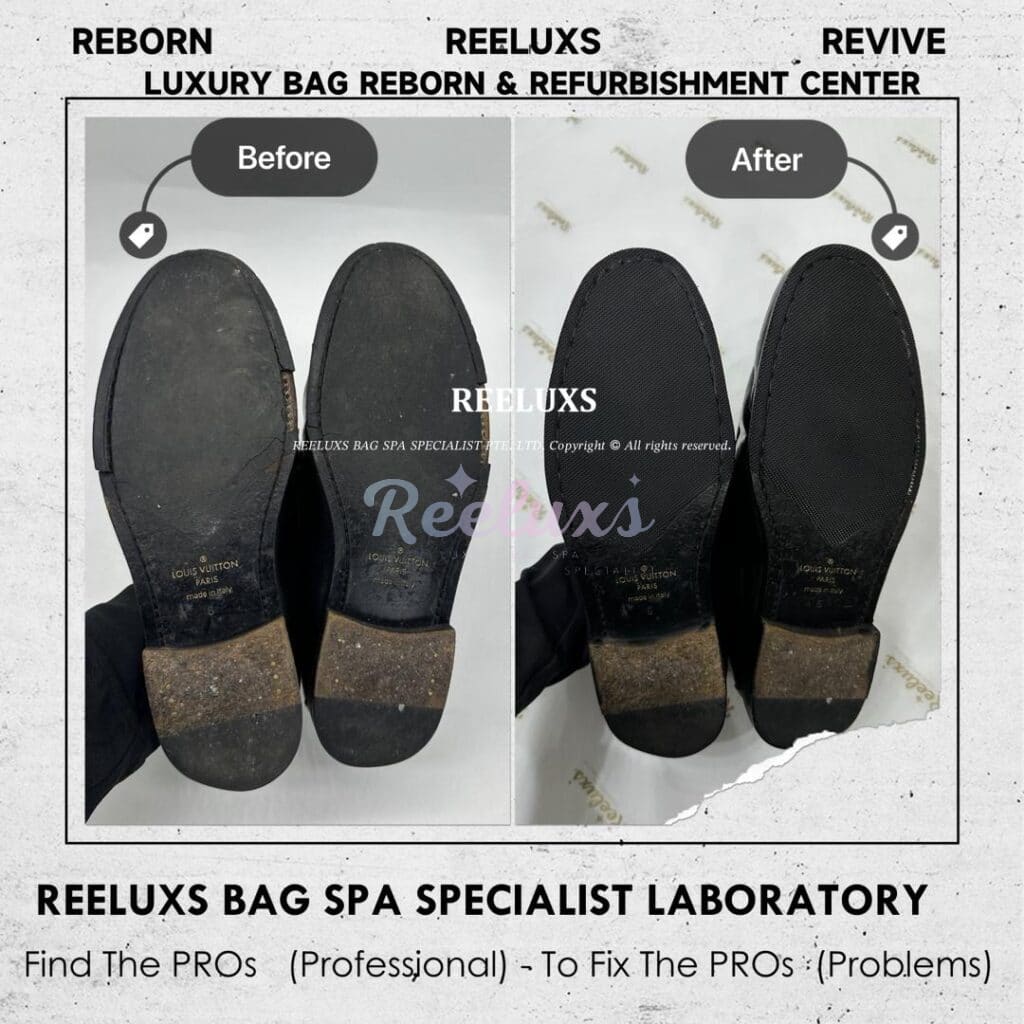 LOUIS VUITTON Major Loafers Sole Broken & Damaged — frame 3