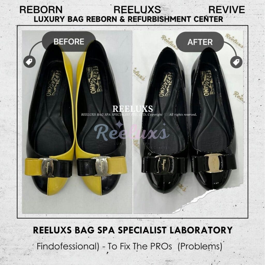 SALVATORE FERRAGAMO Varina Ballet Flats Patent Color Faded, Dullnes — frame 1