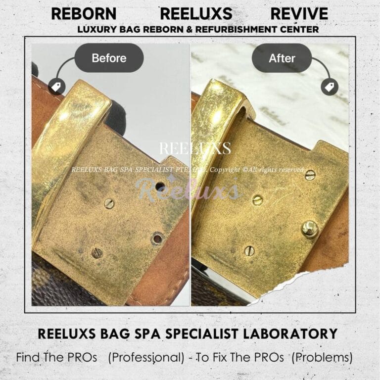 Louis Vuitton Belt BuckleScrew Replacement Refurbishment