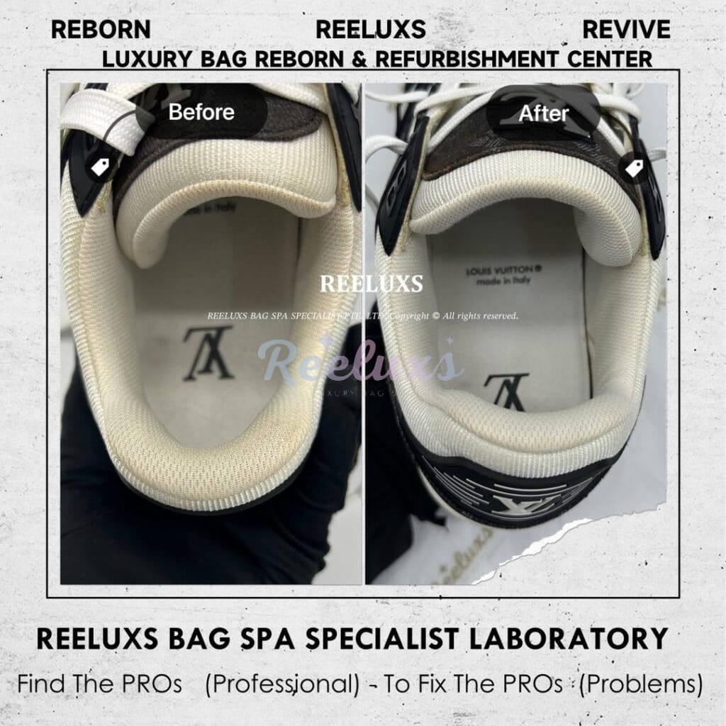 Louis Vuitton LV Trainer (Low-Top) Sneaker Color Transfer Stain Deep — frame 2