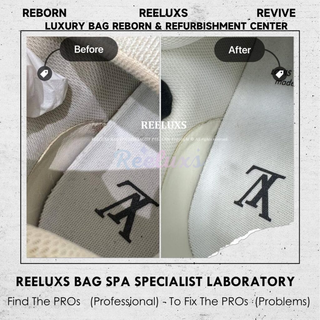 Louis Vuitton LV Trainer (Low-Top) Sneaker Color Transfer Stain Deep — frame 5