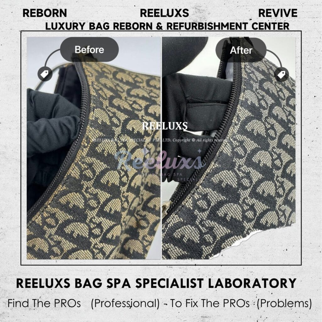 Fabric Shoulder Bag Fabric Yellowish Problem Nano Spa Treatment — frame 2