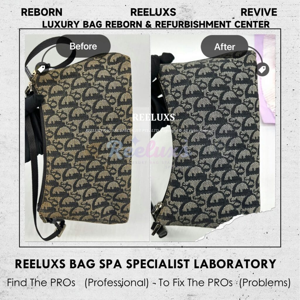 Fabric Shoulder Bag Fabric Yellowish Problem Nano Spa Treatment — frame 3